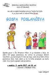KOMEDIJA – GOSPA POSLANČEVA GLEDALIŠKA SKUPINA KUD VITOMARCI